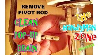 REMOVE amp CLEAN SINK POPUP DRAIN [upl. by Salas246]