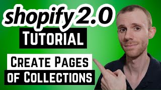 Shopify OS 20  How To Create a Page of Collections [upl. by Flip]