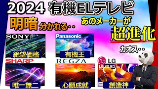 【明暗分かれる】有機ELテレビ おすすめ 2024【業界は更なるカオスへ…。ソニー パナソニック TVS REGZA シャープ LG】 [upl. by Ellehcam532]