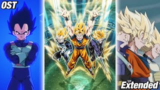 INT Carnival LR Super Saiyan Goku Vegeta and Trunks Intro Extended OST  DBZ Dokkan Battle [upl. by Murrah]