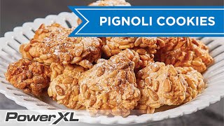 Authentic Italian Pignoli Cookies  PowerXL Air Fryer Oven Recipes [upl. by Hendrickson]