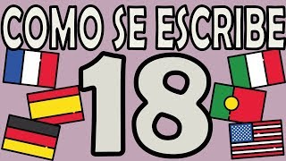 Como se Escribe el Número 18 [upl. by Drewett]