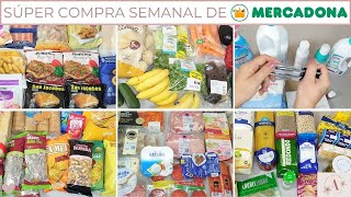 SÚPER COMPRA SEMANAL DE MERCADONA [upl. by Ahaelam]