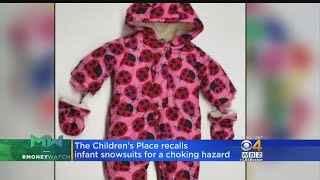 Thousands Of Infant Snowsuits Recalled For Possible Choking Hazard [upl. by Attenhoj674]