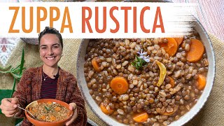 Zuppa Rustica Di Lenticchie Alla Contadina  Ricetta Economica e Saporita  Elefanteveg [upl. by Bohs]