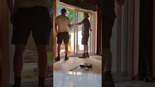 Glass Patio Door Installation  Sliding Door Installation  Glass Sliding Door shorts [upl. by Lia755]