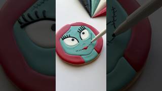 Sally Nightmare Before Christmas cookie♥️ recipes and supplies linked in my bio cookiedecorating [upl. by Mima]