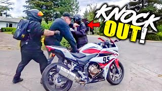 ANGRY GUY vs TWO BIKERS  EPIC amp CRAZY MOTORCYCLE MOMENTS 2024  79 [upl. by Adnahsar]