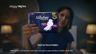 Put staining worries to sleep  Stayfree Secure Nights  Only for ₹50 [upl. by Victoria]