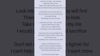 Everything I do  Bryan Adams Song lyrics music english song lyrics love [upl. by Eltsyrk]