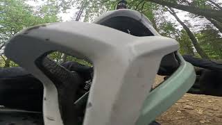 Mountain bike crashes pov at Grenoside woods [upl. by Clie188]