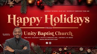 Worship Service 1100 am  Rev Jerome L Warfield Sr  December 10 2023  Unity Baptist Church [upl. by Letnom]