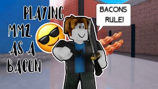 PLAYING MM2 AS A BACON INSANE LUCK [upl. by Parthenia]