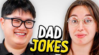 Dad Jokes  Dont laugh Challenge  Alan vs Abby  Raise Your Spirits [upl. by Higbee341]