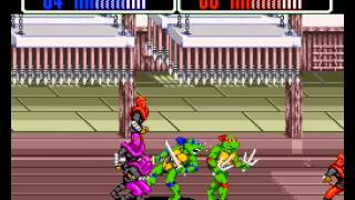 Teenage Mutant Ninja Turtles The Hyperstone Heist 2 player Netplay Sega Genesis [upl. by Ayrolg]