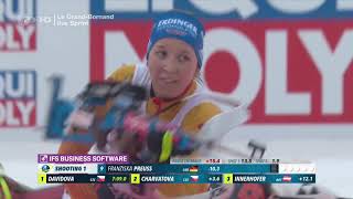 Biathlon  quot Sprint Damen quot  Annecy  Le Grand Bornand 2019  quot Sprint Women quot [upl. by Nysilla]