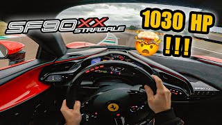 EXCLUSIVE POV   FERRARI SF90XX STRADALE   770000€  FAST DRIVE IN FIORANO [upl. by Wolfy]