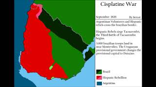 Alternate Cisplatine War  What if Brazil won Cisplatine War  SercatMapper IIII [upl. by Isaiah]