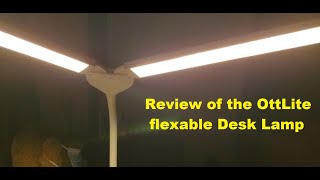 Quick Reviews of the OttLite Pivot LED Desk Lamp Dual Shade Desk  3 Color Temperature Modes [upl. by Sorcha]