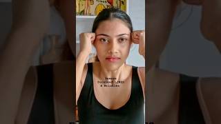 Get rid of forehead lines amp wrinkles 👆🏼 watch full video faceyogaexercises shorts skincare [upl. by Llorrad]