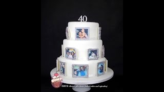 Photo Memory cake  40th Birthday Cake [upl. by Yleve]