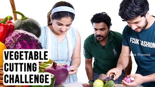 Total Fun  Vegetable Cutting Challenge  Feat Jeeva Lijo  Aparna Thomas [upl. by Nerin197]