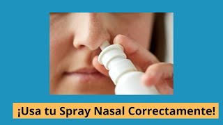 ¡Como usar un Spray Nasal de Corticoides Correctamente Guía Fácil y Efectiva [upl. by Attela]