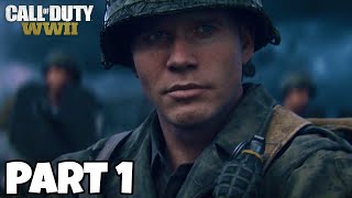 DDAY JUNE 61944  INVADING NORMANDY  Call of Duty World War 2 Walkthrough Part 1 [upl. by Carmena610]