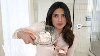 Priyanka Chopras AllNatural DIY Skin Secrets  Beauty Secrets  Vogue [upl. by Brynne]