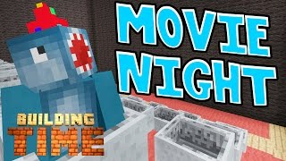 Minecraft Xbox  MOVIE NIGHT  Building Time 80 [upl. by Ahseikan]