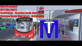 MetroTransport MT2 full route [upl. by Romney376]