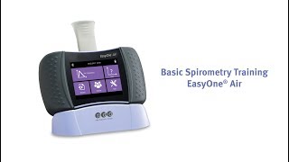 Spirometry Demonstration  EasyOne Air spirometer [upl. by Alliuqal]