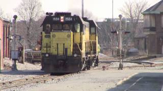 Yorkrail CF7s  Norfolk Southerns Windsor St Yard [upl. by Nomsed892]