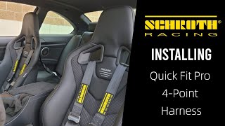 Installing Schroth Quick Fit Pro 4Point Harness  BMW E92 M3 [upl. by Eilsek219]