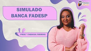 Simulado Banca FADESP  Pedagogia para Concurso [upl. by Herrle]