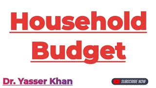 Household Budget  Meaning Of Household Budget  Budget  Budget Of Household  Economics  CUET UGC [upl. by Coucher]