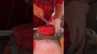 Master of cutting watermelon into pieces in an instant  Fruit Cutting Skills [upl. by Naesar]