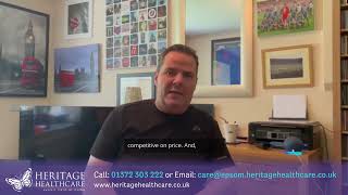 Service User Testimonial  Heritage Healthcare Epsom amp Sutton [upl. by Patience]