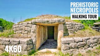 4K60 The Tumulus of Bougon  Prehistoric Necropolis France  Walking tour [upl. by Tasia]