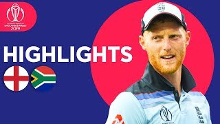 Stokes Stars In Opener  England vs South Africa  Match Highlights  ICC Cricket World Cup 2019 [upl. by Nebe]