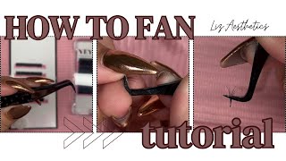 LizAesthetics  How to Fan Tutorial Detailed [upl. by Yolanthe]