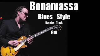 Bonamassa Blues Style Guitar Backing Track In Gm With Short Full [upl. by Naaitsirhc975]