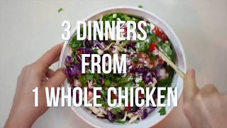 Three Dinners from One Whole Chicken [upl. by Kimbra]