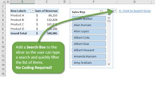 How To Add A Search Box To A Slicer In Excel  Learn How In This Quick Tutorial [upl. by Attela]