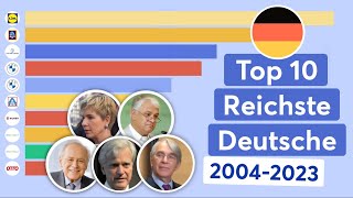 Top 10 Reichste Deutsche 20042023 [upl. by Swagerty]