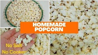 Homemade Popcorn Recipe on Stove  Popcorn in Frying Pan shorts [upl. by Sorips]