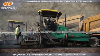 Resansil Vogele Super 21003 Pioneros en construcción de carreteras [upl. by Ahsiket]