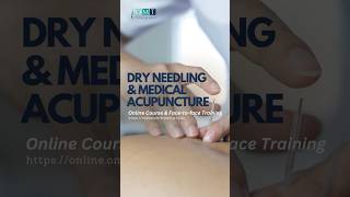 Get your CERTIFICATION in Dry Needling now osteopathy acupuncture manualtherapy [upl. by Udella]