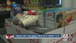 Families and food banks impacted by benefit cuts [upl. by Youngman]