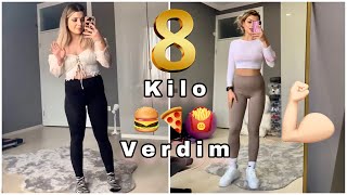 1 AYDA 8 KİLO VERDİM VİDEOSU BÜŞRA PEKTAŞ VLOG [upl. by Ari308]